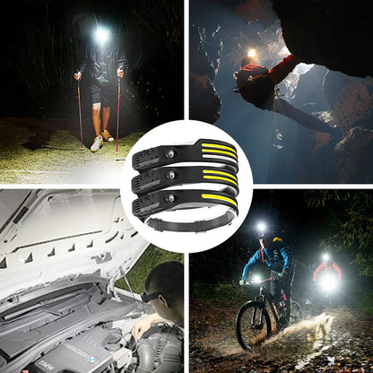 Everglow | Oplaadbare LED hoofdzaklamp met bewegingssensor!