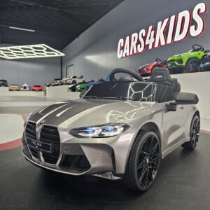 Elektrische kinderauto BMW M4 12 volt metallic grijs