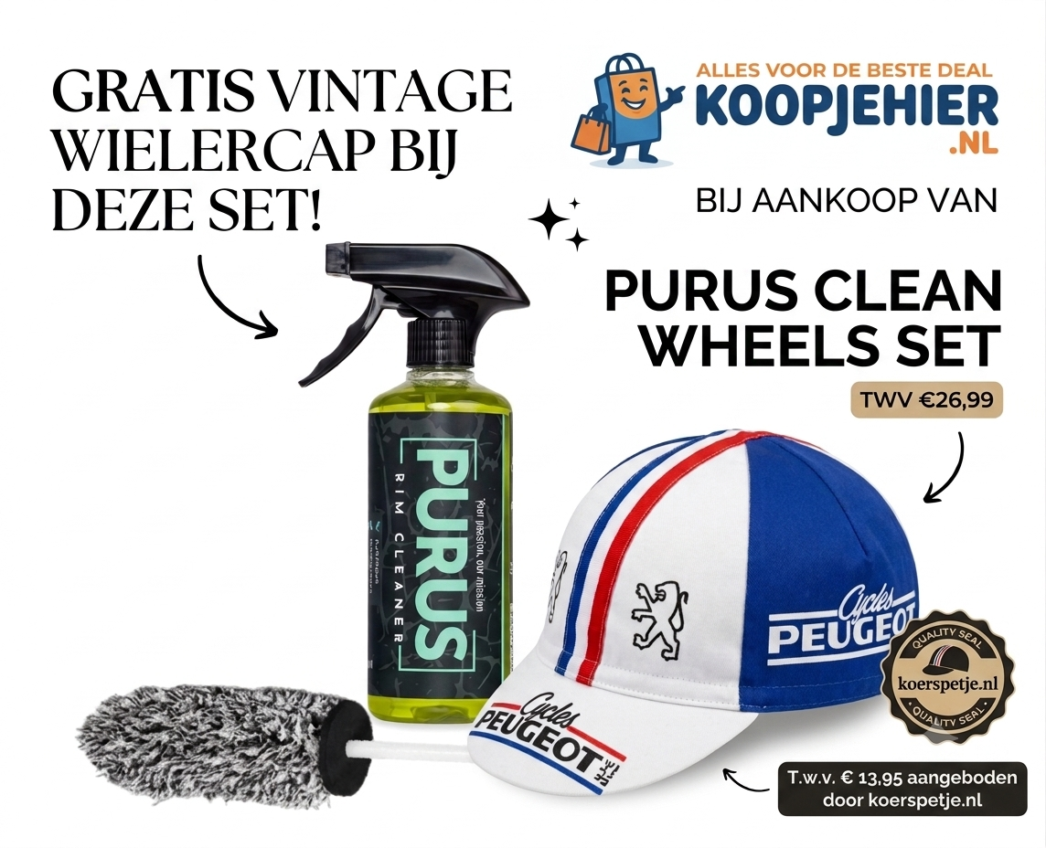 Clean Wheels Kit met gratis Peugeot cycles koerspet